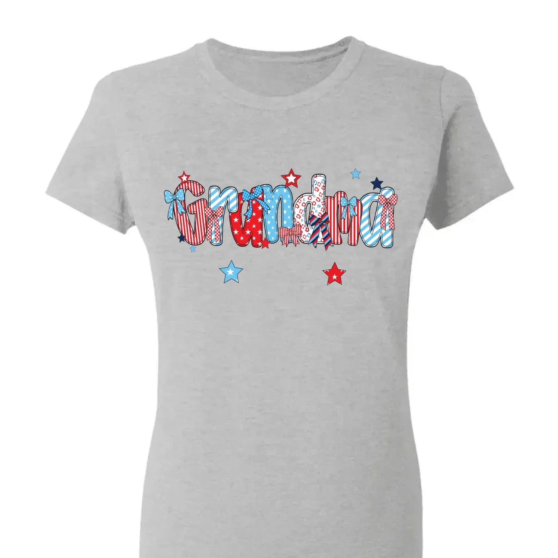 Patriotic Grandma Shirt – Personalized 4th of July T-Shirt with Custom Grandkids’ Names, American Flag Style Gift for Gigi, Nana  Ezcustomize