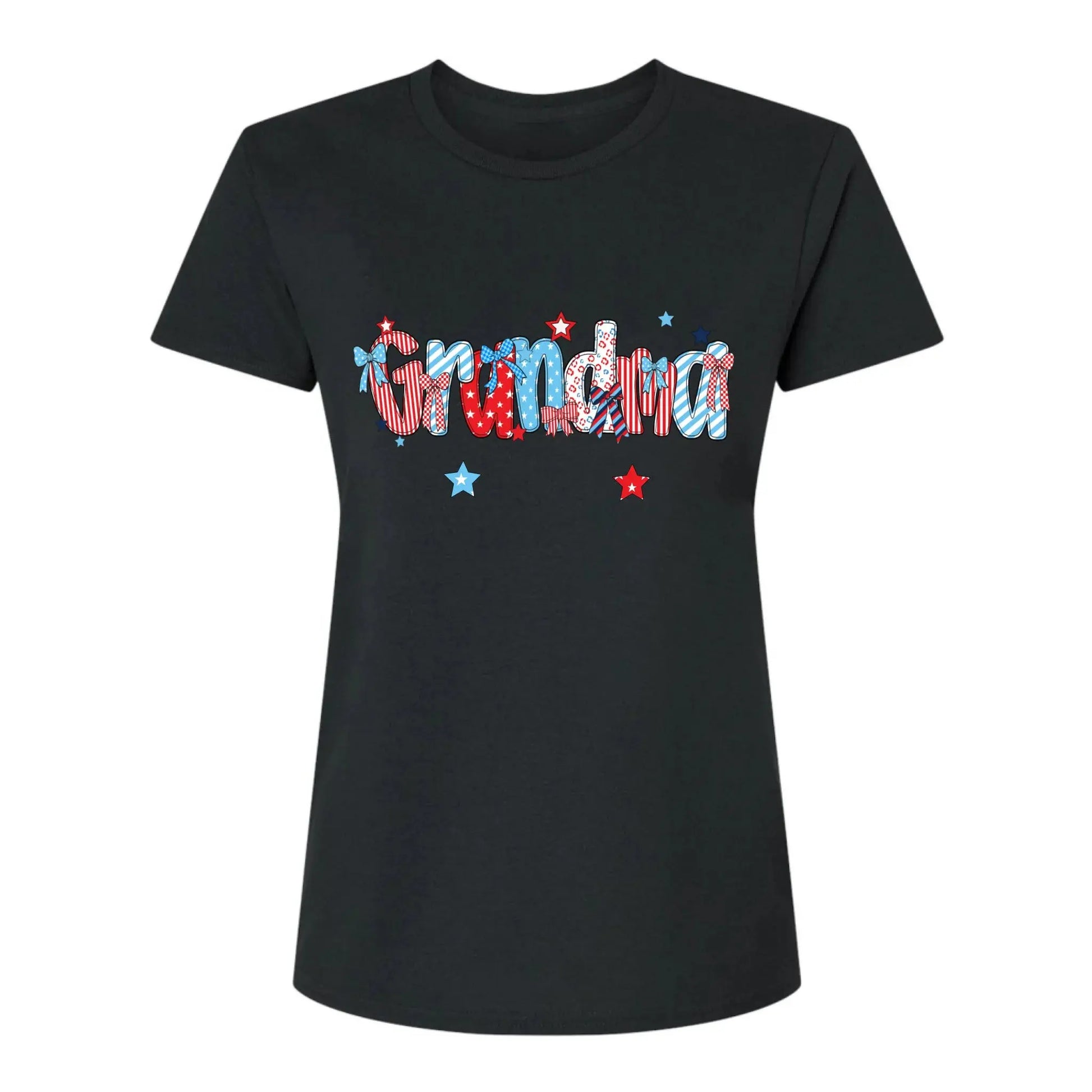 Patriotic Grandma Shirt – Personalized 4th of July T-Shirt with Custom Grandkids’ Names, American Flag Style Gift for Gigi, Nana  Ezcustomize