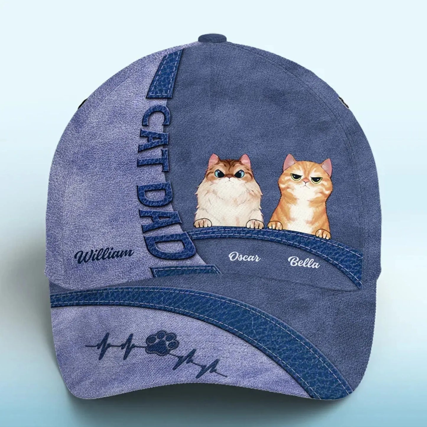Pawsome Vibes Only - Dog & Cat Personalized Custom Hat, All Over Print Classic Cap - Gift For Pet Owners, Pet Lovers  Ezcustomize