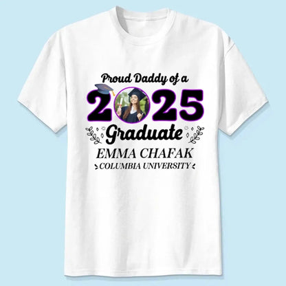 Personalized 2025 Graduation Shirt with Photo – Custom Family Grad T-Shirt – Gift for Parents, Siblings, Grandparents  Ezcustomize