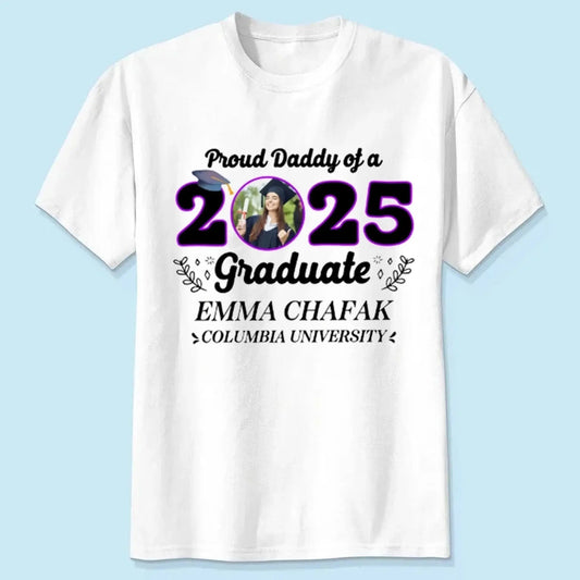 Personalized 2025 Graduation Shirt with Photo – Custom Family Grad T-Shirt – Gift for Parents, Siblings, Grandparents  Ezcustomize