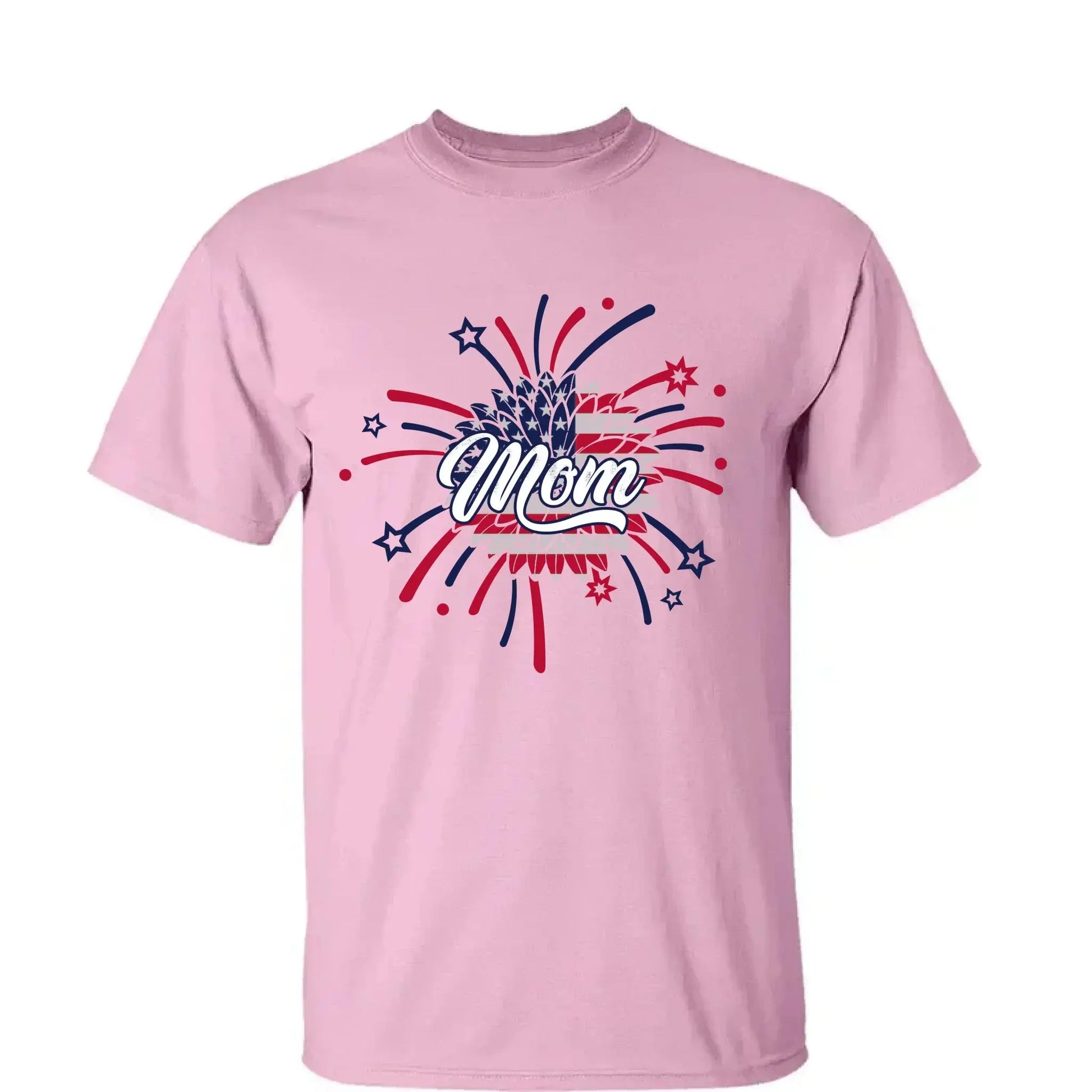 Personalized 4th of July Fireworks Shirt for Grandma or Mom – Custom Name Patriotic Family Tee, Independence Day Gift  Ezcustomize