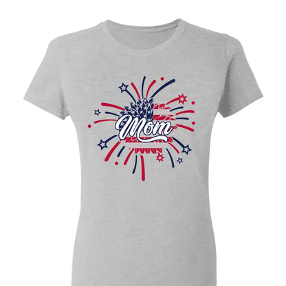 Personalized 4th of July Fireworks Shirt for Grandma or Mom – Custom Name Patriotic Family Tee, Independence Day Gift  Ezcustomize