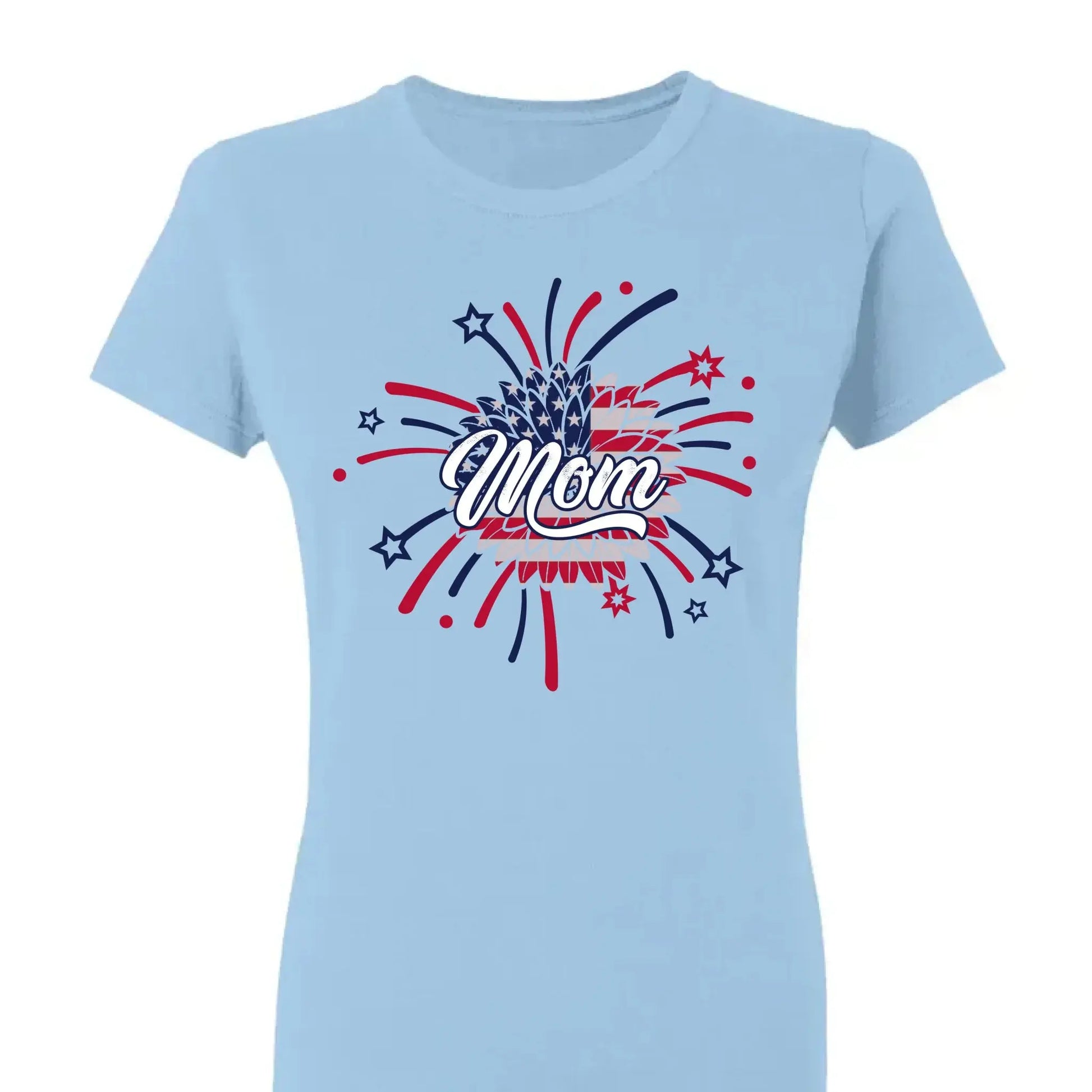 Personalized 4th of July Fireworks Shirt for Grandma or Mom – Custom Name Patriotic Family Tee, Independence Day Gift  Ezcustomize