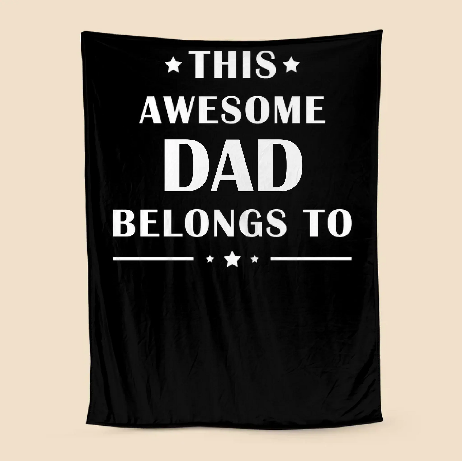 Personalized Blanket - This Awesome Papa Belongs To  Ezcustomize