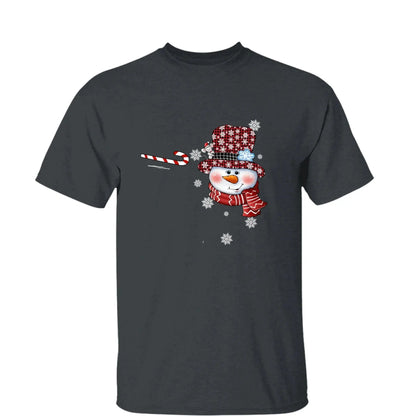 Personalized Christmas Shirt for Grandma – Snowman Candy Cane Grandkids Name Tee, Custom Nana Holiday Gift  Ezcustomize