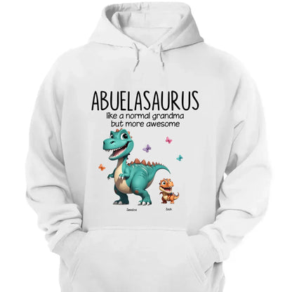 Personalized Classic Tee – Fun Dinosaur Family Design, Custom Grandmother’s Day Gift for Grandma, Grandkids & Couples  Ezcustomize