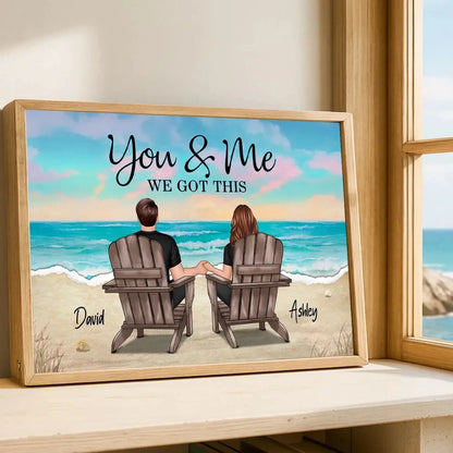 Personalized Couple Poster/Canvas – Custom Romantic Landscape Art Gift for Anniversary, Valentine’s, or Just Because  Ezcustomize
