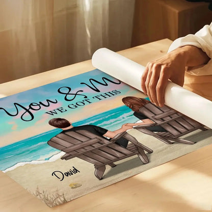 Personalized Couple Poster/Canvas – Custom Romantic Landscape Art Gift for Anniversary, Valentine’s, or Just Because  Ezcustomize