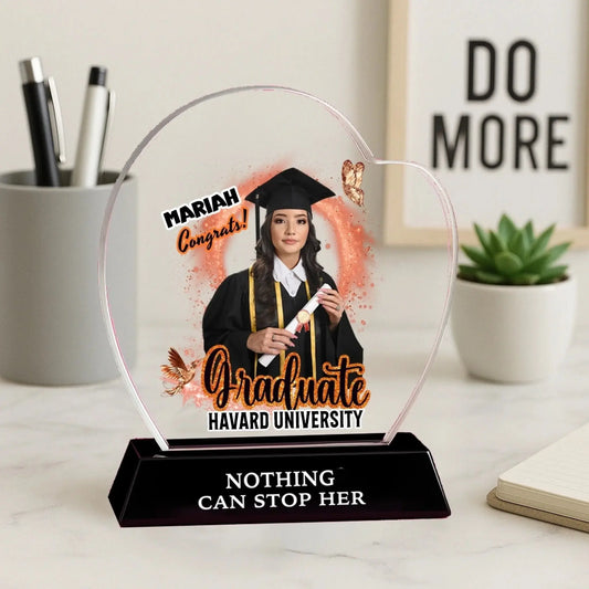 Personalized Crystal Graduation Trophy - Customizable Graduation Keepsake  Ezcustomize