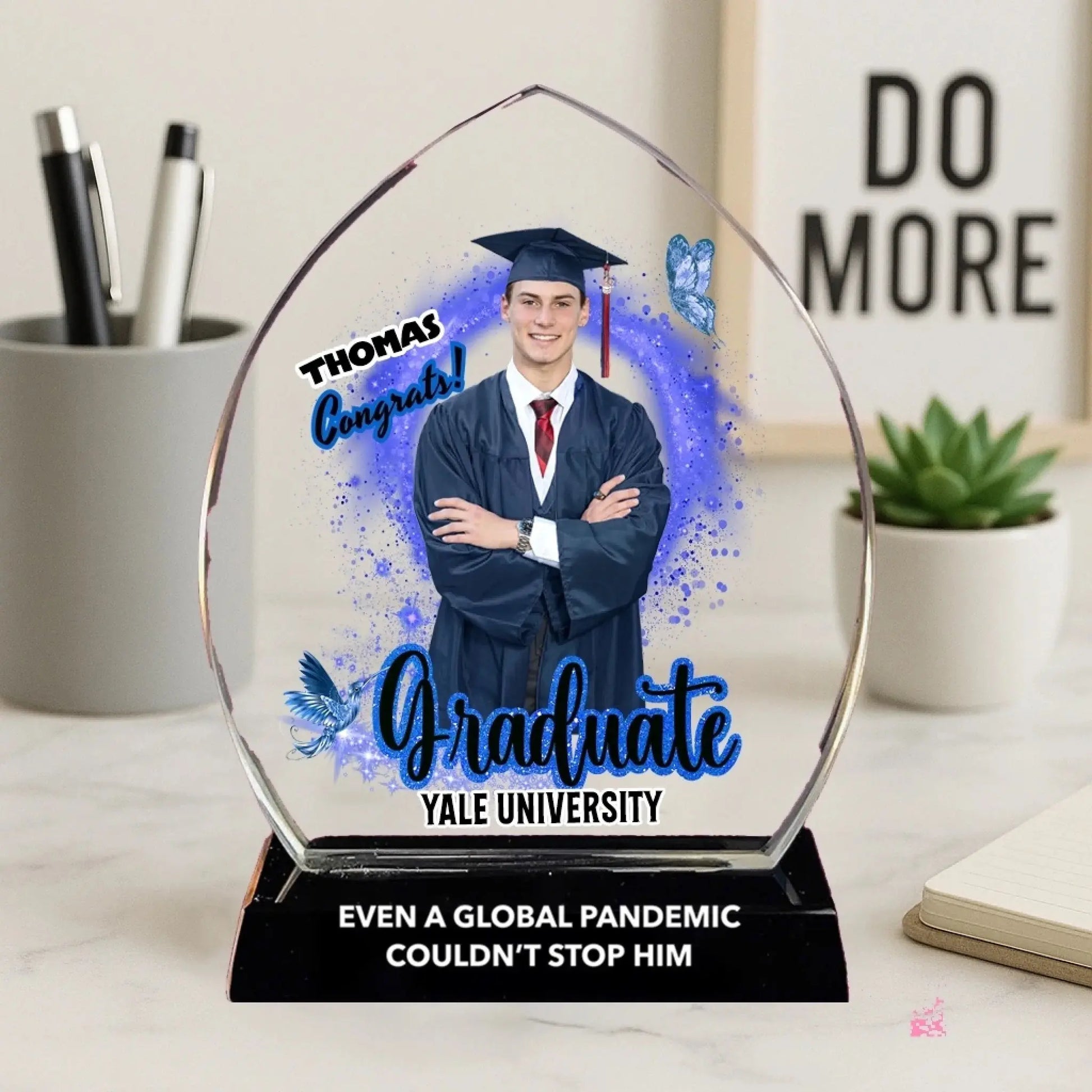 Personalized Crystal Graduation Trophy - Customizable Graduation Keepsake  Ezcustomize