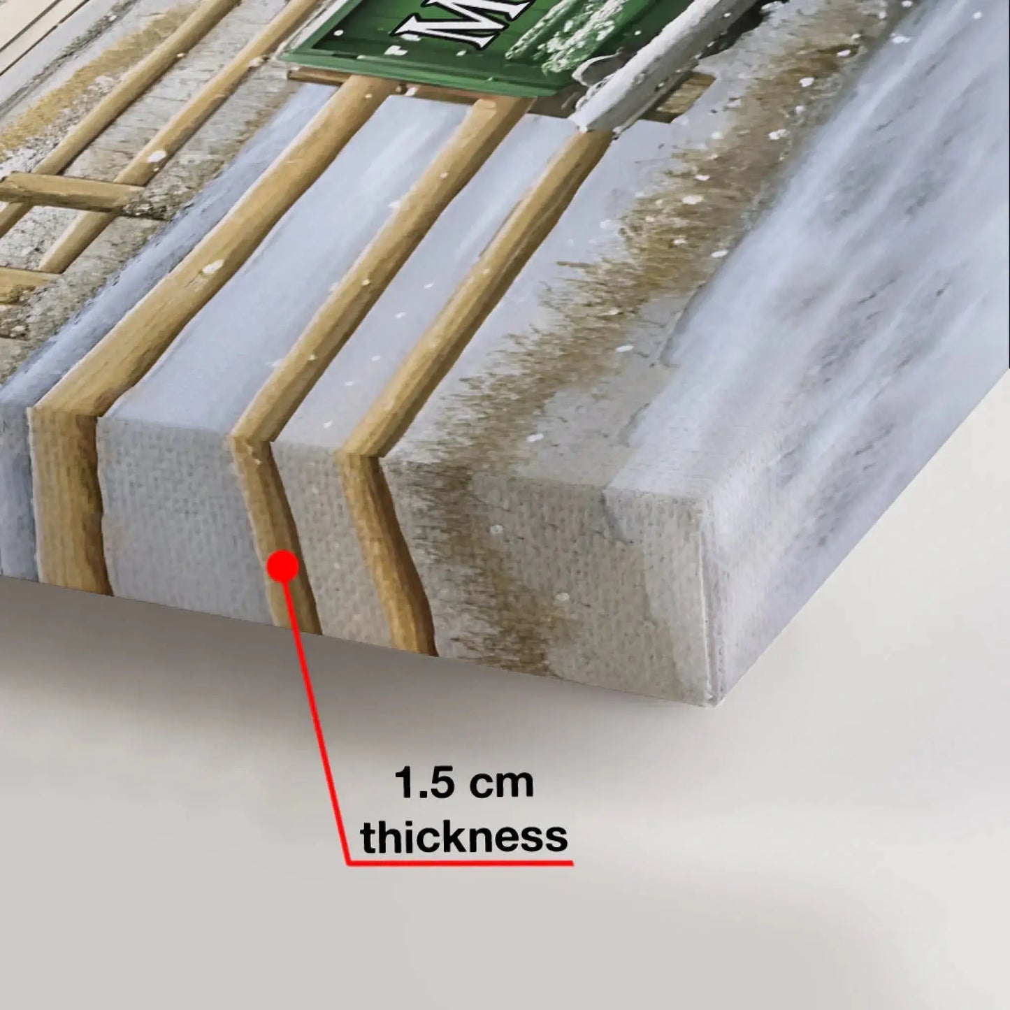 Personalized Family Christmas Truck Canvas or Poster – Custom Names on Signpost, Vintage Winter Farm Scene Holiday Wall Art  Ezcustomize