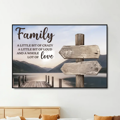 Personalized Family Names – Custom Family Canvas Wall Art Decor – Meaningful Christmas & Holiday Home Decor Gift for Families  Ezcustomize
