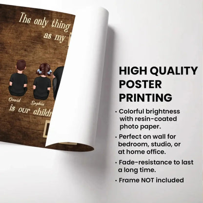 Personalized Family Poster – "The Only Thing Better Than Having You as My Wife" – Heartfelt Gift for Mom or Wife  Ezcustomize