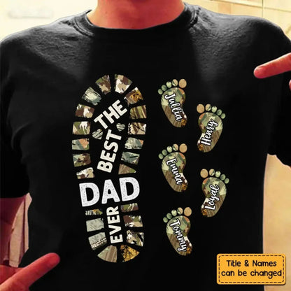 Personalized Footprint Shirt, Hoodie, Sweatshirt – Custom Gift for Dad, Perfect for Father's Day & Special Occasions  Ezcustomize