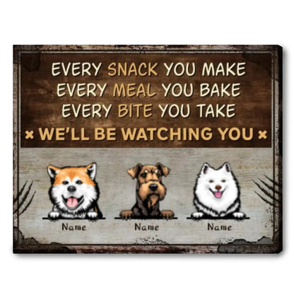 Personalized Funny Dog Wall Art Print – Custom Poster/Canvas – Unique Home Decor Gift for Dog Lovers, Dog Moms & Dog Dads  Ezcustomize