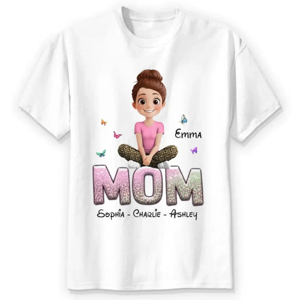 Personalized Gift For Grandma Mom Custom Kids Name Shirt/Hoodie/Sweatshirt
