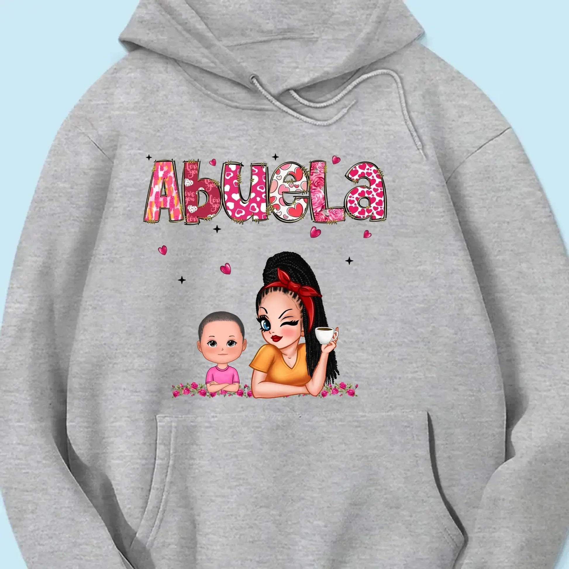 Personalized Gift For Grandma Mom Custom Kids Name Shirt  Ezcustomize