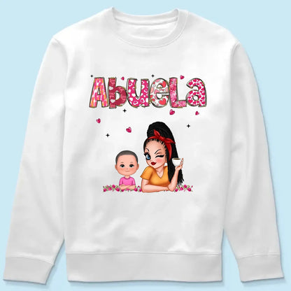 Personalized Gift For Grandma Mom Custom Kids Name Shirt  Ezcustomize
