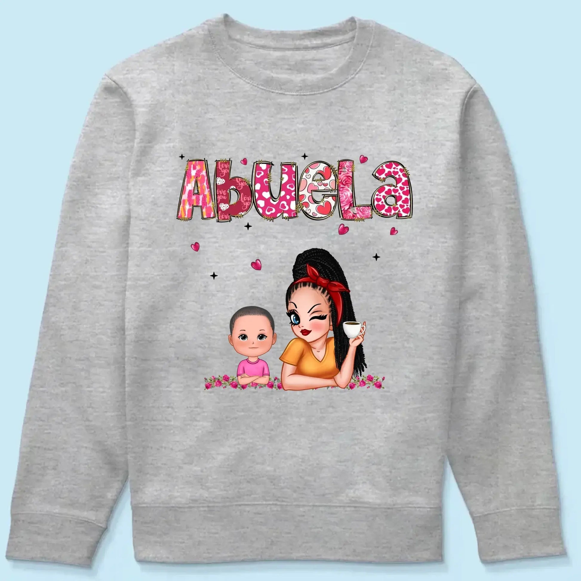 Personalized Gift For Grandma Mom Custom Kids Name Shirt  Ezcustomize