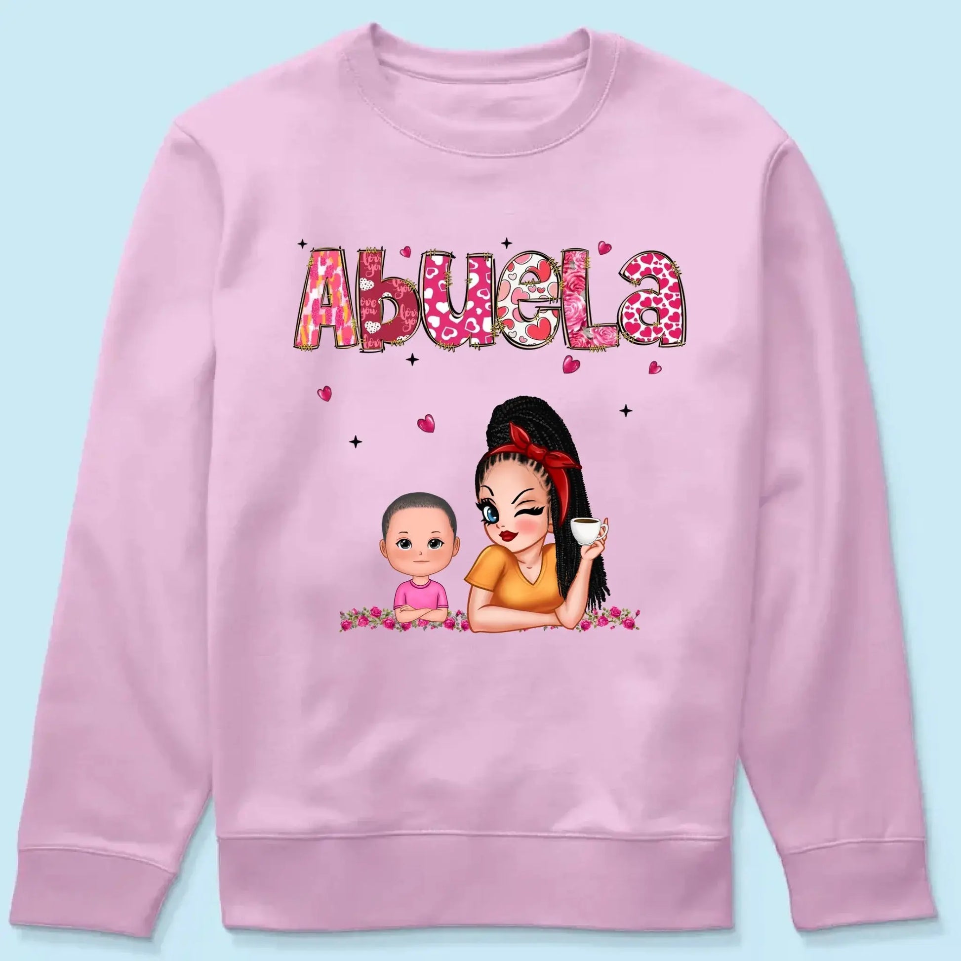 Personalized Gift For Grandma Mom Custom Kids Name Shirt  Ezcustomize