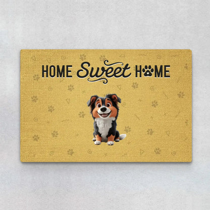 Personalized Gifts for Dog Lovers, Cat Lovers - Home Sweet Home Doormat  Ezcustomize