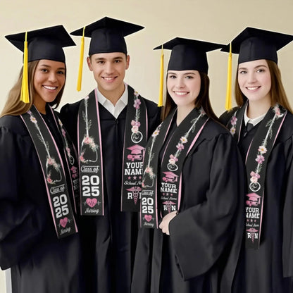 Personalized Graduation Stole – Custom Name, School & Year  Ezcustomize