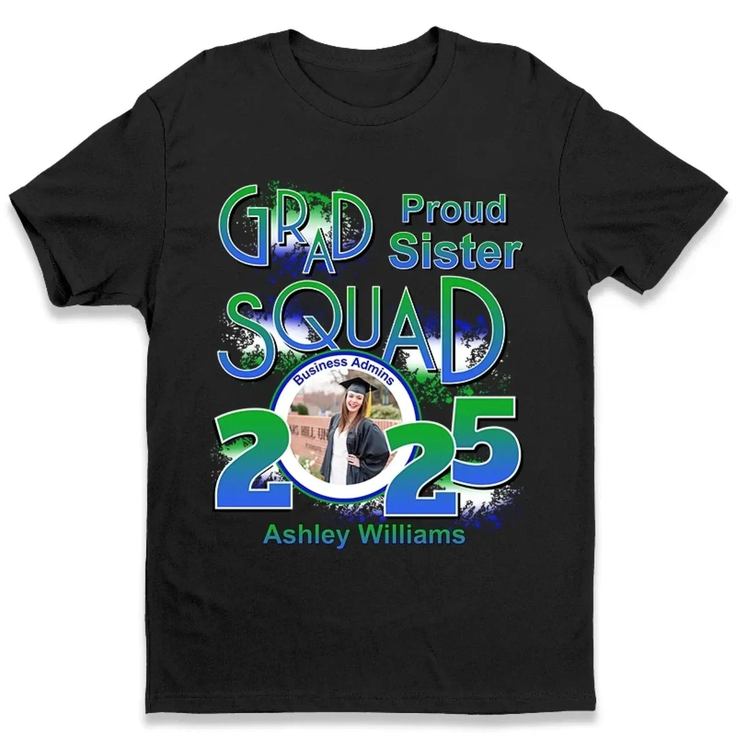 Personalized Graduation T-Shirt - Custom Name & Photo - Proud Mom, Dad, Family - Class of 2025  Ezcustomize