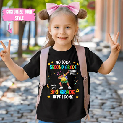 Personalized Graduation Youth T-Shirt | So Long Kindergarten, Look out 1st Grade Here I Come Shirt – Custom Grade  Ezcustomize