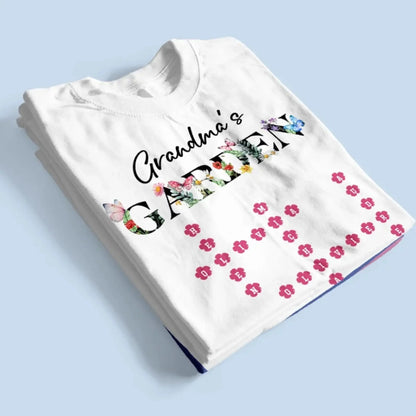 Personalized Grandma Garden Flower Crossword Family Shirt - Hoodie - Sweatshirt  Ezcustomize