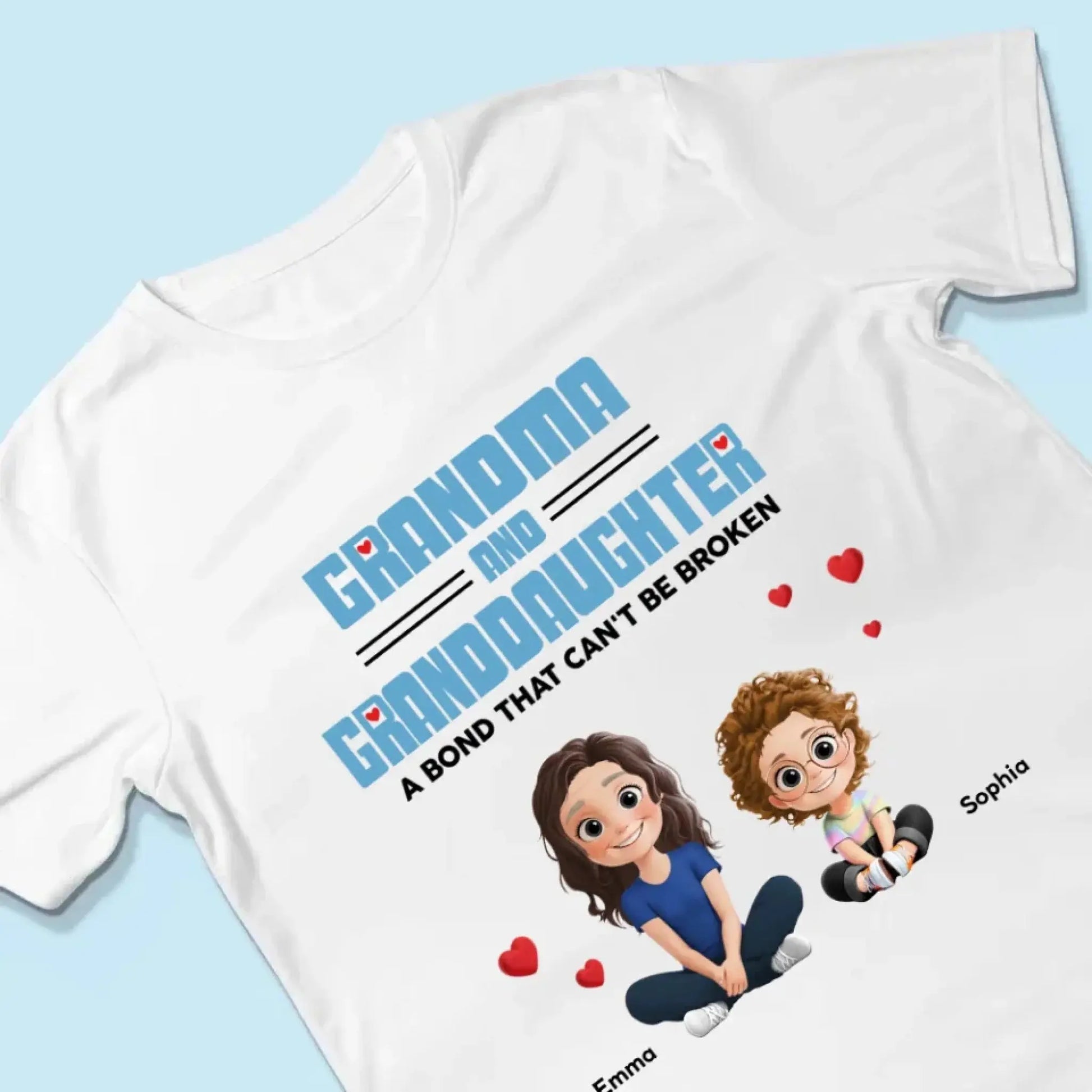 Personalized Grandma & Granddaughter Shirt, Hoodie, Sweatshirt – Custom Gift for Grandmother & Granddaughter Bond, Meaningful Family Love Keepsake  Ezcustomize