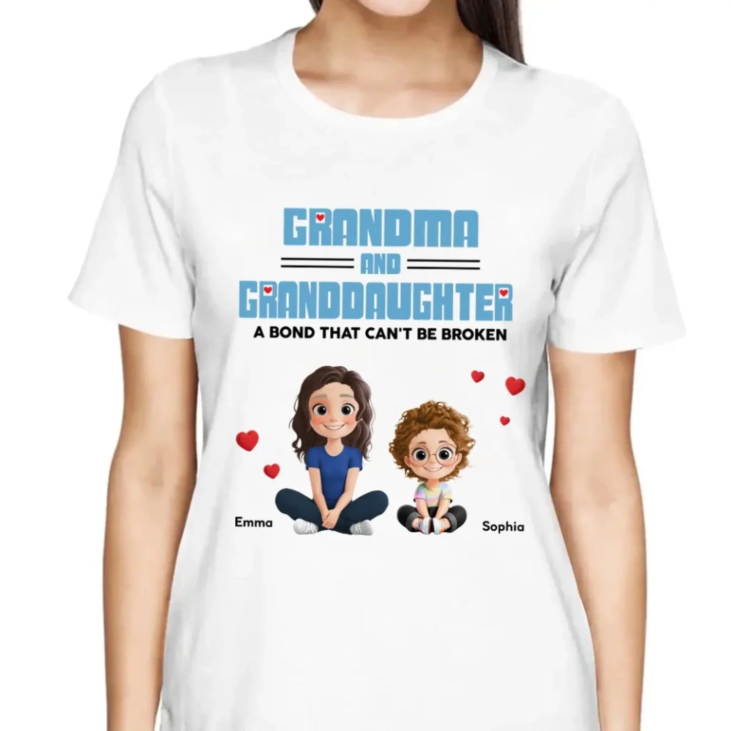 Personalized Grandma & Granddaughter Shirt, Hoodie, Sweatshirt – Custom Gift for Grandmother & Granddaughter Bond, Meaningful Family Love Keepsake  Ezcustomize