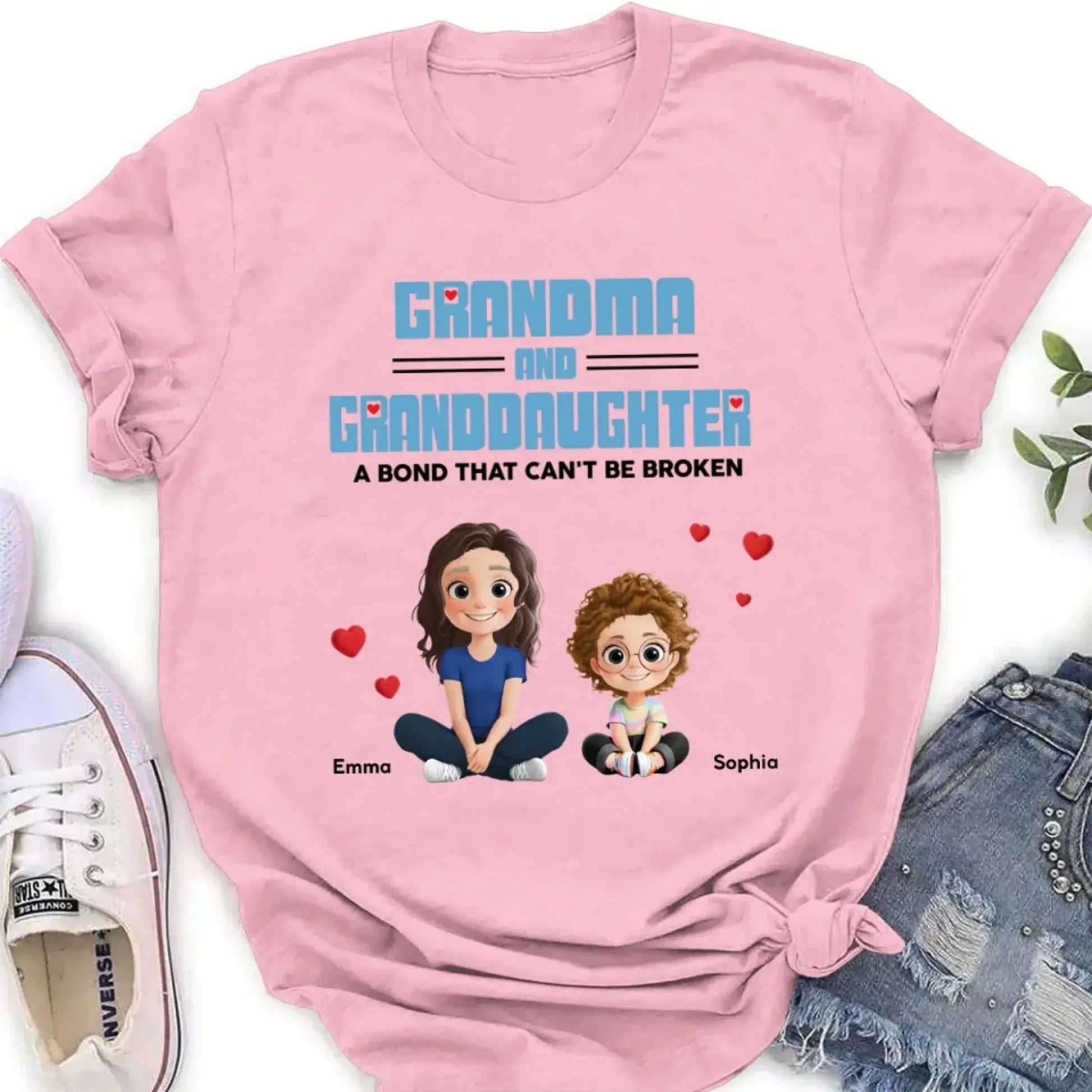 Personalized Grandma & Granddaughter Shirt, Hoodie, Sweatshirt – Custom Gift for Grandmother & Granddaughter Bond, Meaningful Family Love Keepsake  Ezcustomize