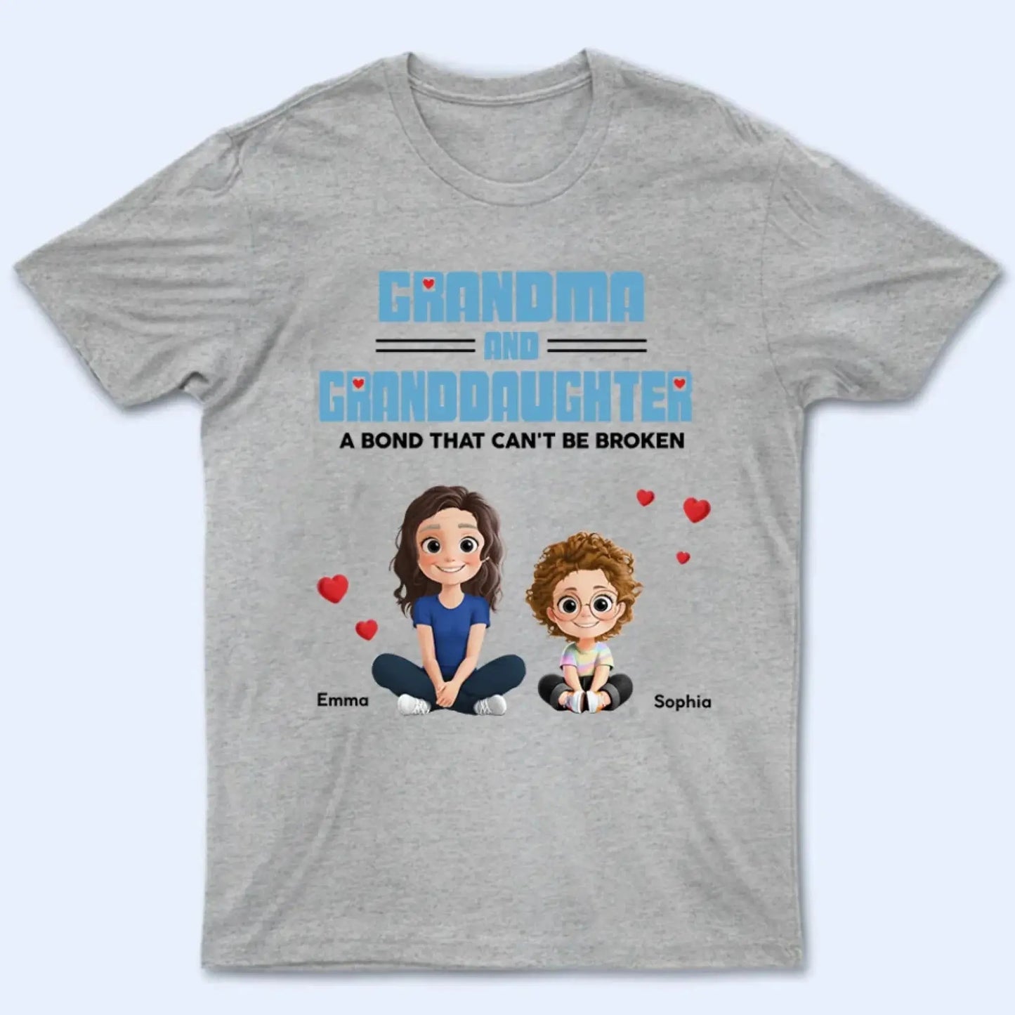Personalized Grandma & Granddaughter Shirt, Hoodie, Sweatshirt – Custom Gift for Grandmother & Granddaughter Bond, Meaningful Family Love Keepsake  Ezcustomize