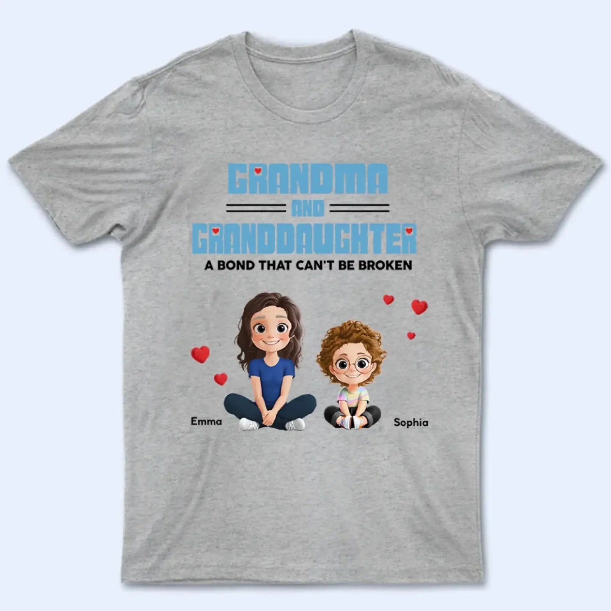 Personalized Grandma & Granddaughter Shirt, Hoodie, Sweatshirt – Custom Gift for Grandmother & Granddaughter Bond, Meaningful Family Love Keepsake  Ezcustomize