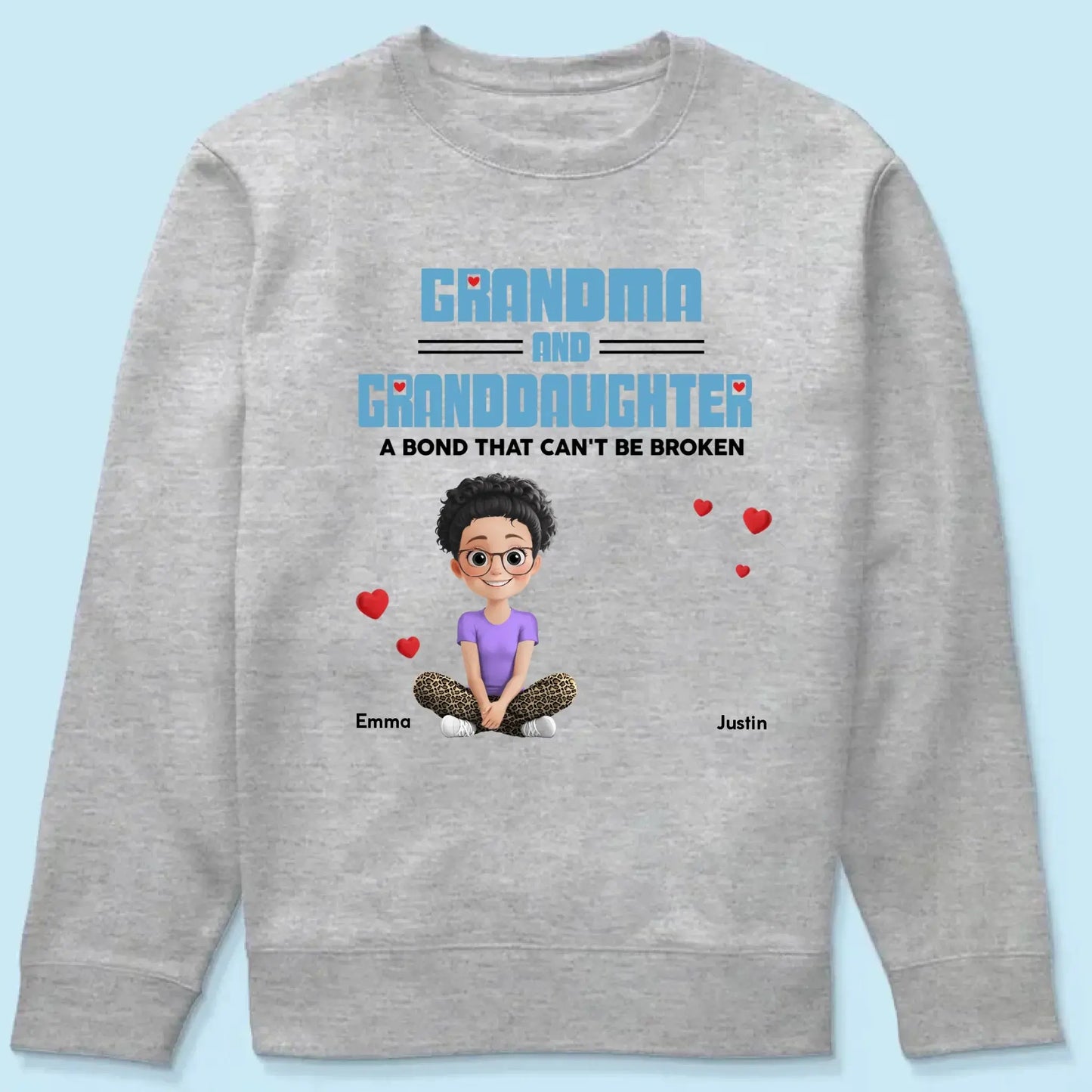 Personalized Grandma & Granddaughter Shirt, Hoodie, Sweatshirt – Custom Gift for Grandmother & Granddaughter Bond, Meaningful Family Love Keepsake  Ezcustomize