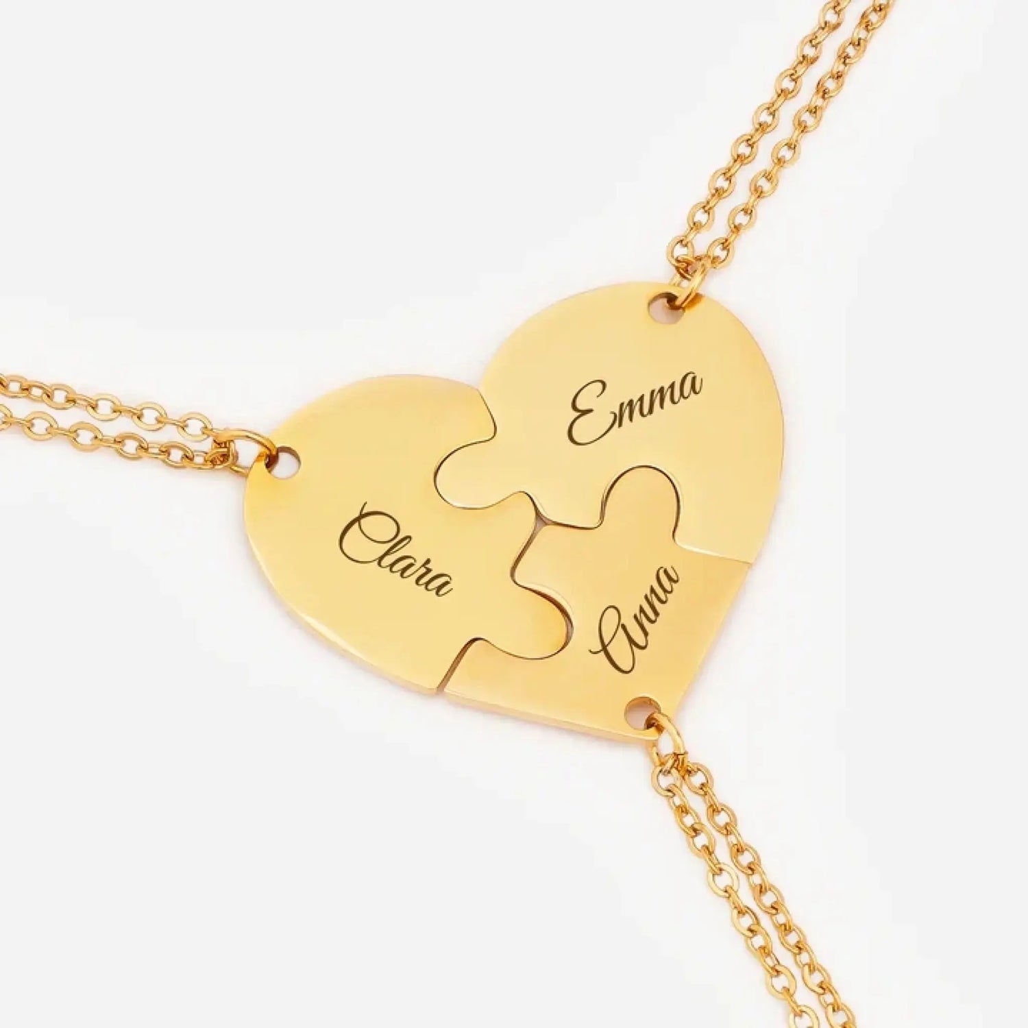Personalized Heart Puzzle Necklace - Unique Gifts for Family or Friends  Ezcustomize
