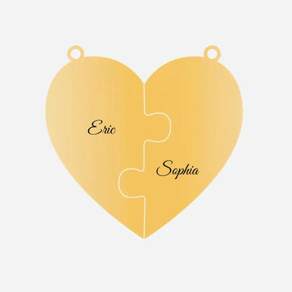 Personalized Heart Puzzle Necklace - Unique Gifts for Family or Friends  Ezcustomize