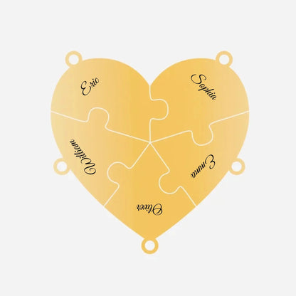 Personalized Heart Puzzle Necklace - Unique Gifts for Family or Friends  Ezcustomize