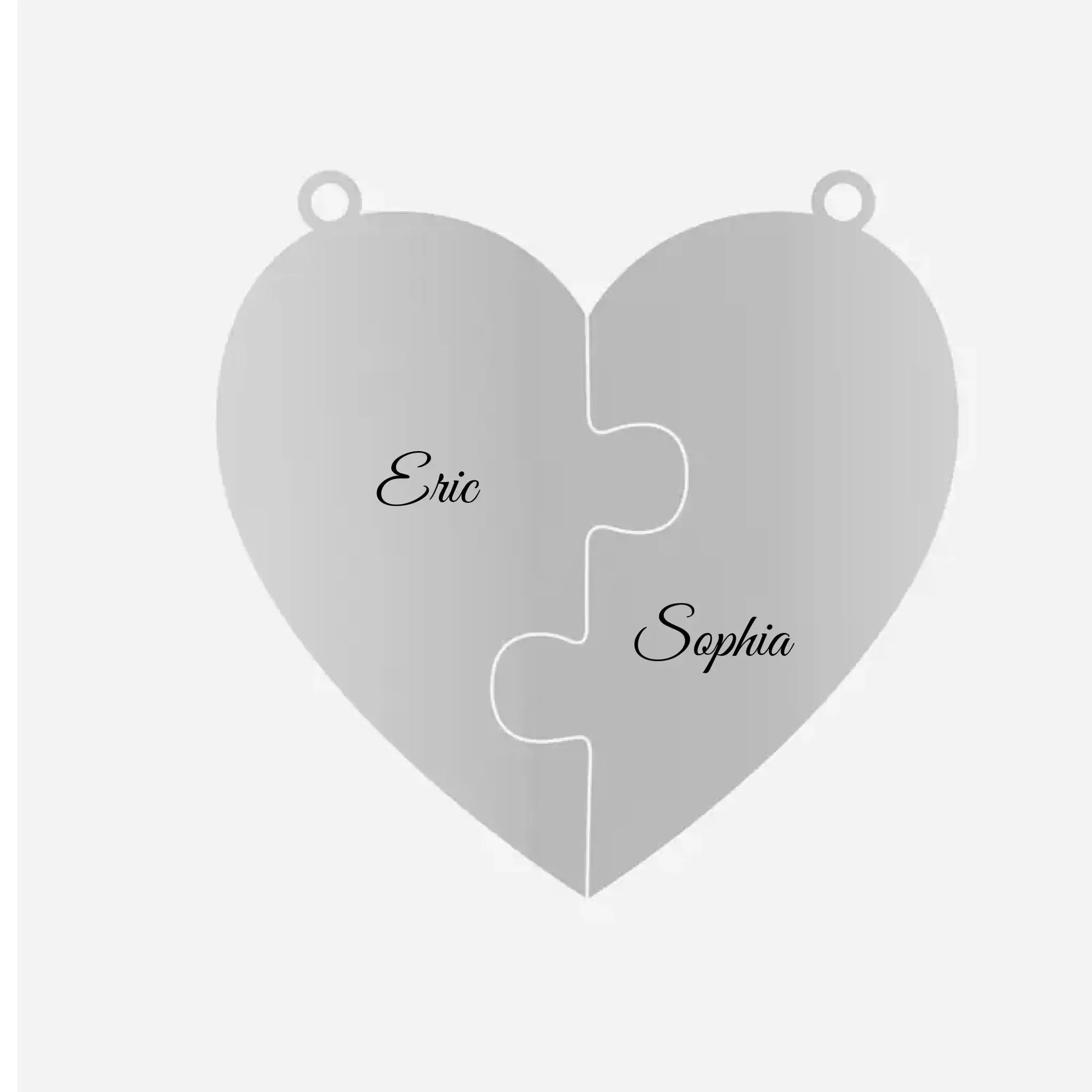 Personalized Heart Puzzle Necklace - Unique Gifts for Family or Friends  Ezcustomize