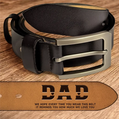 Personalized Leather Belt for Dad/Grandpa - Custom Engraved Love Message Gift  Ezcustomize