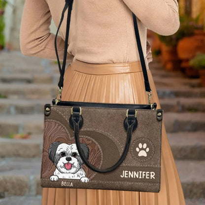 Personalized Leather Handbag for Dog Lovers – Custom Gift for Dog Moms & Dog Dads  Ezcustomize