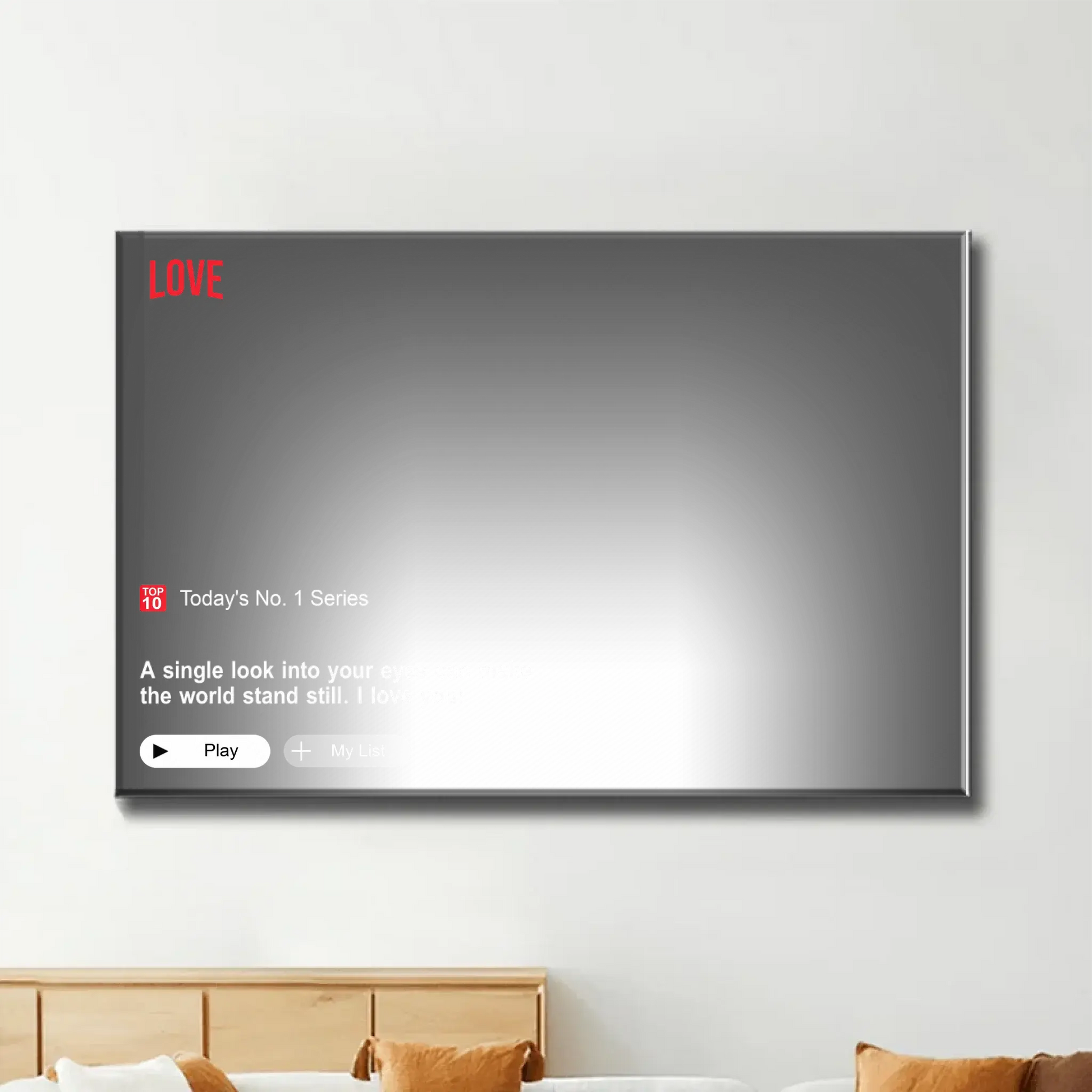 Personalized Loveflix Couple Canvas – Custom Photo Wall Art Gift for Anniversary, Valentine’s Day, or Romantic Home Decor  Ezcustomize