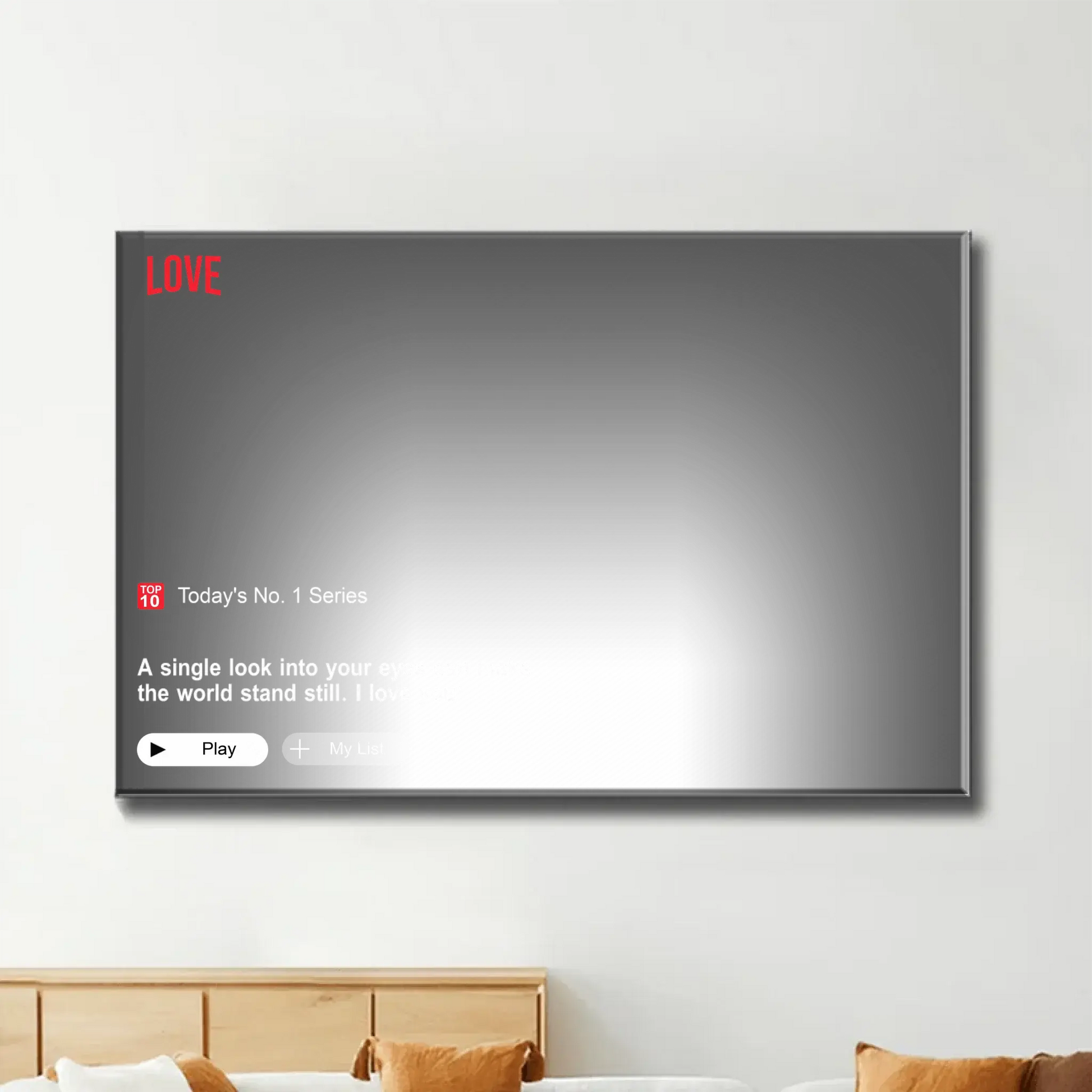 Personalized Loveflix Couple Canvas – Custom Photo Wall Art Gift for Anniversary, Valentine’s Day, or Romantic Home Decor  Ezcustomize