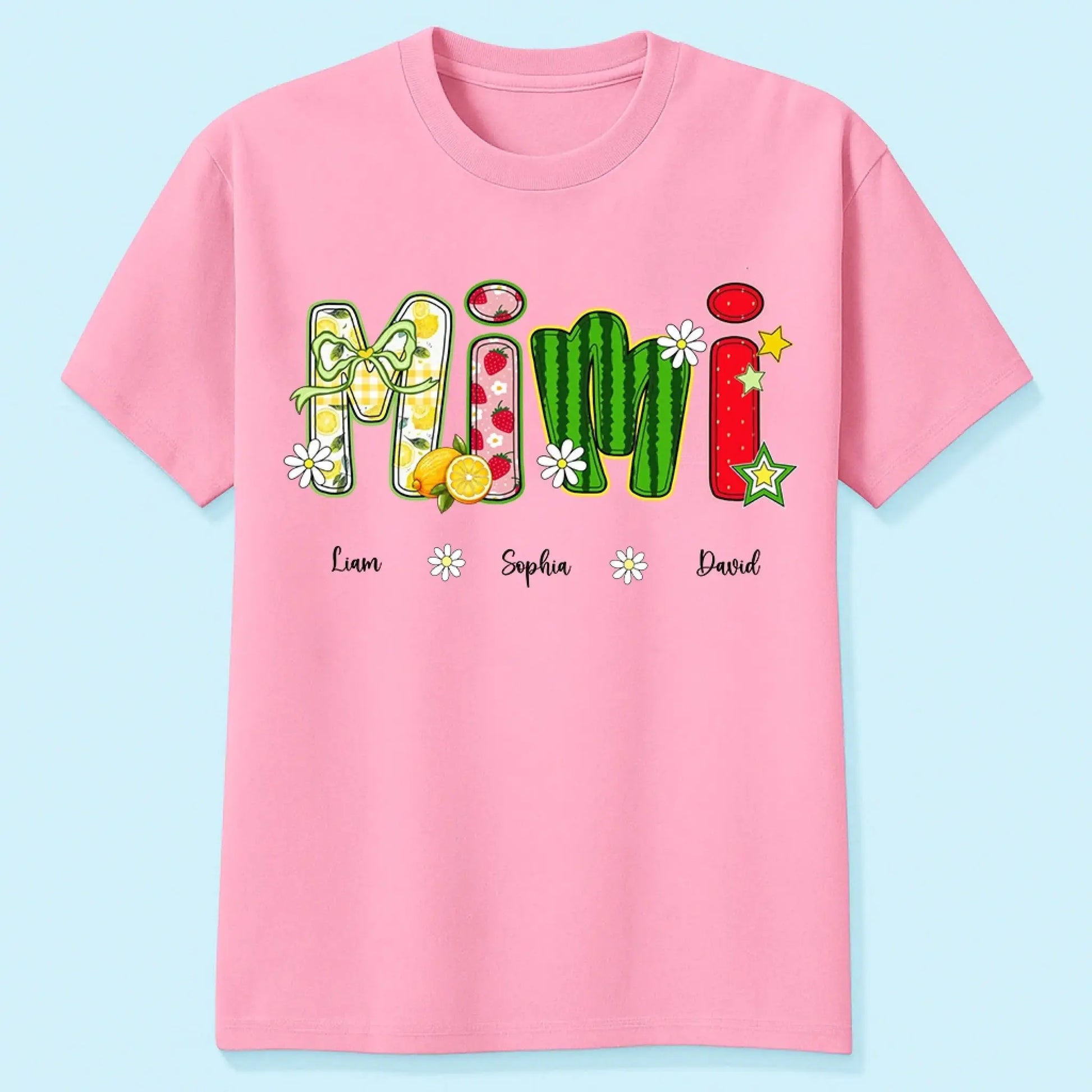 Personalized Mimi Shirt with Grandkids – Cute Summer Fruit T-shirt Gift for Grandma, Nana, Gigi  Ezcustomize