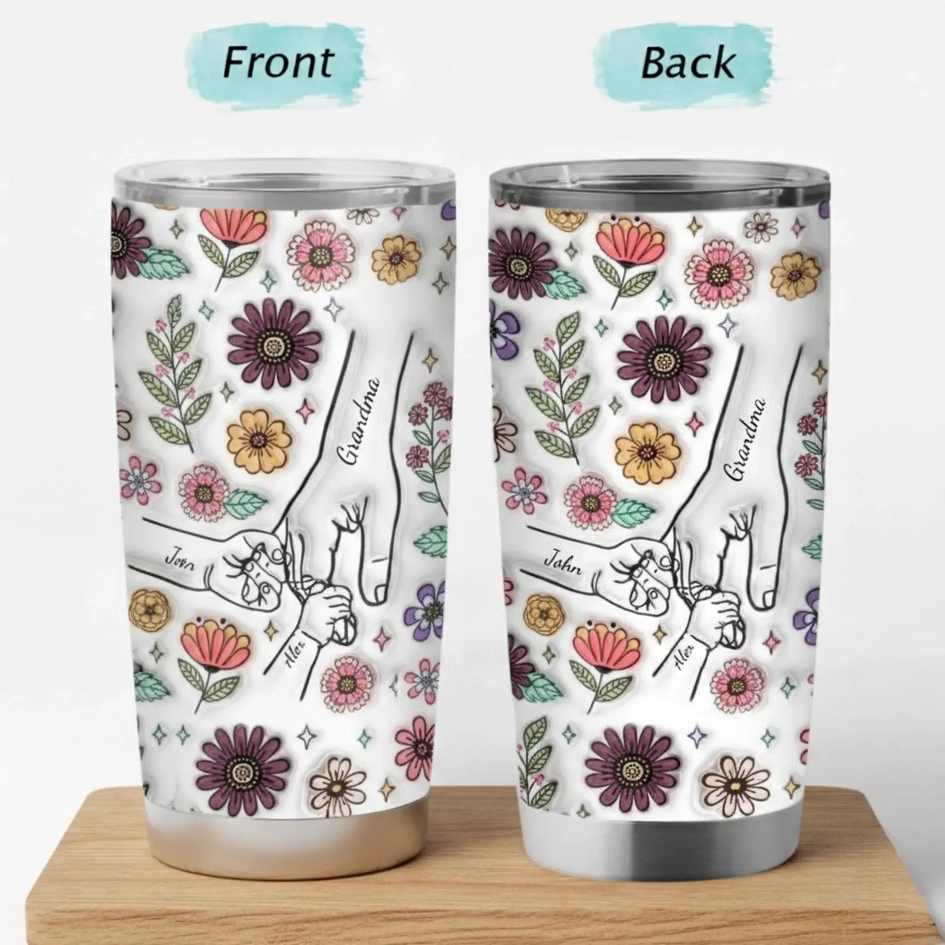 Personalized Mom Gift – 3D Printing Effect 20oz Tumbler Cup – Thoughtful Mother’s Day, Birthday & Christmas Gift for Mom  Ezcustomize