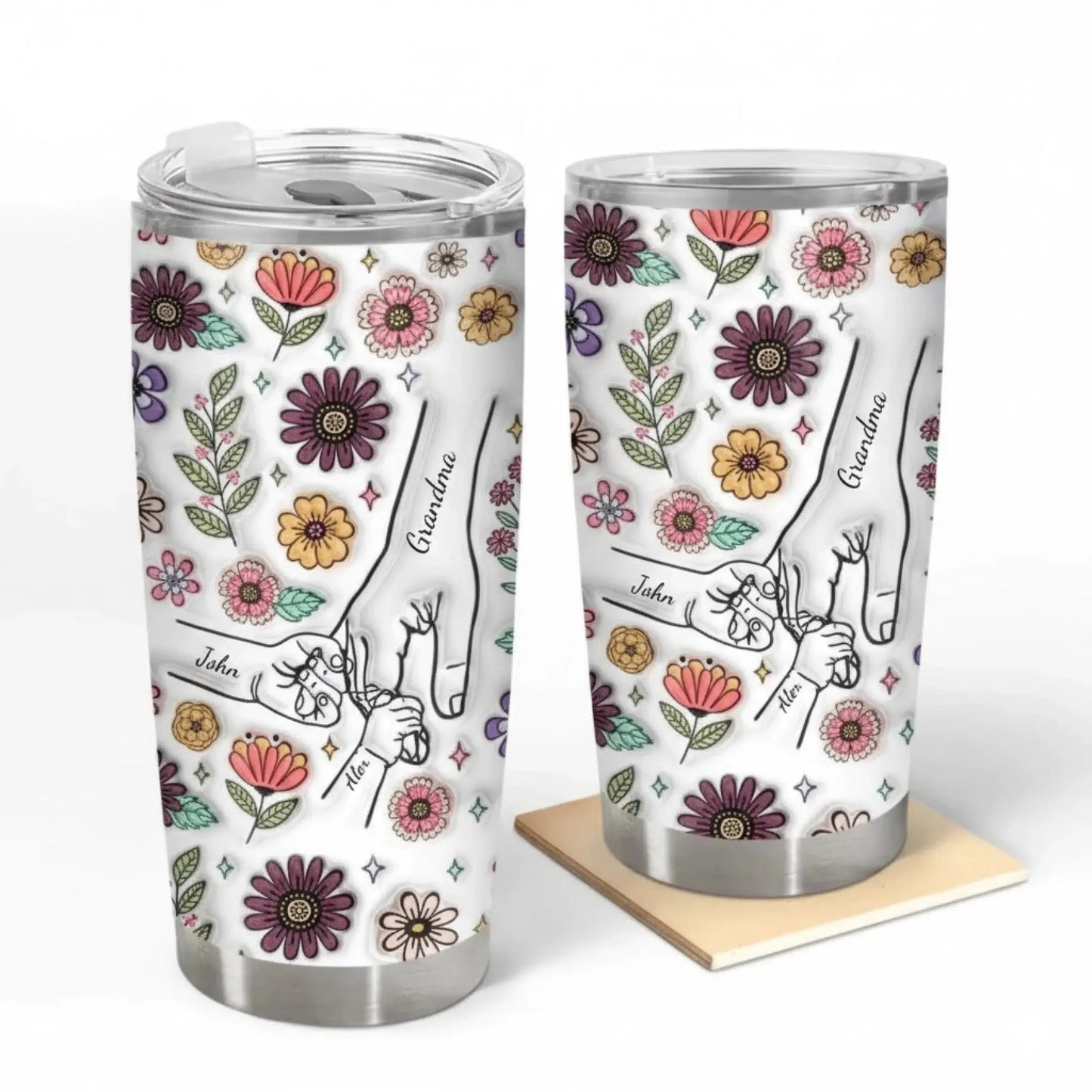 Personalized Mom Gift – 3D Printing Effect 20oz Tumbler Cup – Thoughtful Mother’s Day, Birthday & Christmas Gift for Mom  Ezcustomize