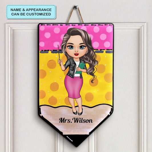 Personalized My Classroom Door Sign – Custom Welcome Sign for Teacher – Perfect Birthday or Teacher’s Day Gift, Back-to-School Decoration  Ezcustomize