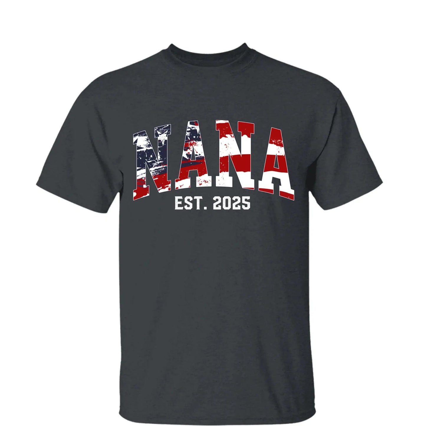 Personalized Nana Shirt with Kids’ Names & EST Year – 4th of July Gift for Grandma, American Flag Theme  Ezcustomize