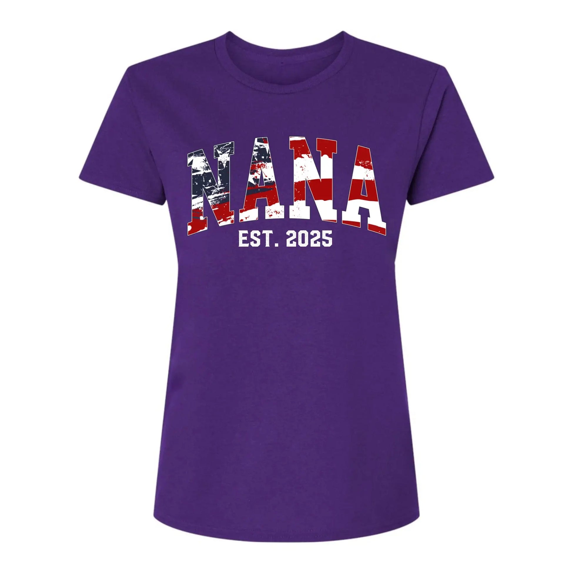 Personalized Nana Shirt with Kids’ Names & EST Year – 4th of July Gift for Grandma, American Flag Theme  Ezcustomize